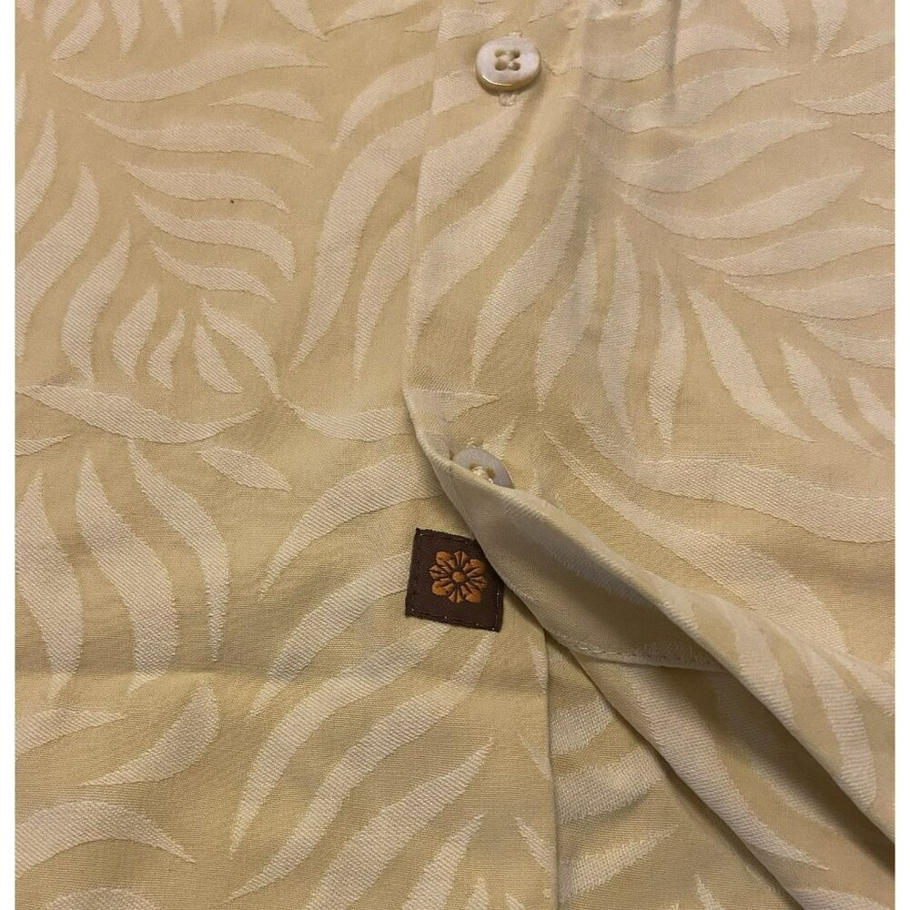 Tori Richard Men’s Silk Hawaiian Shirt XL‎ Yellow Hawaiian Lightweight Tropical - Picture 5 of 7